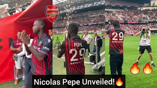 Its Official✅Nicolas Pepe joins OGC Nice🔥Unveiling & Announcement,Fans Storm stadium to welcome him