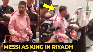 Saudi fans treat MESSI as KING after arrival in Riyadh before Miami vs Al Hilal | Football News