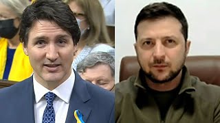 Ukrainian PM Zelensky appears before Canadian Parliament | Watch the full address