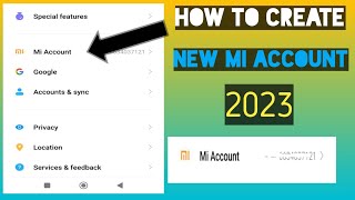 How To Create 🆕 Mi Account 2023 Mi Account kaise banaye 2023 Mi Account kaise khole 2023