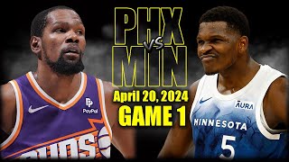Phoenix Suns vs Minnesota Timberwolves  Game 1 Highlights - April 20,  | 2023-24