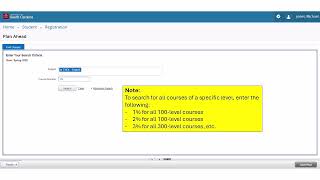 Self Service Carolina: Registration Plan Ahead Shopping Cart Overview (Students)