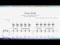 Sleep Walk (Another version arr. for Acoustic Guitar with Tab)