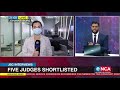 JSC Interviews | Five judges shortlisted