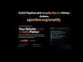 CI/CD Pipeline with Amplify Gen 2 + GitHub Actions | Deploy in Minutes, Not Days