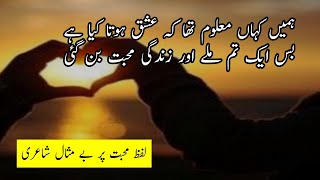 Awesome Urdu Poetry Collection on Mohabbat | Hindi Romantic Poetry | Urdu RPoetry on Love