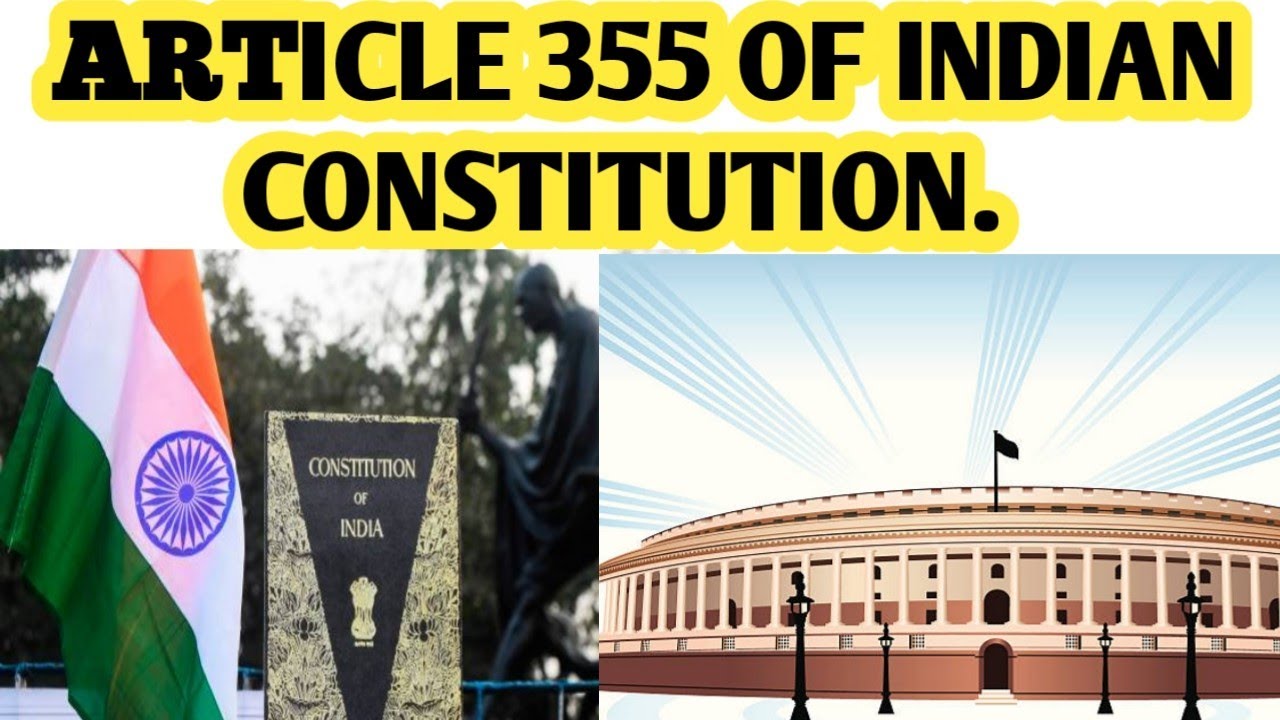 Article 355 Of Indian Constitution - #Polity - YouTube