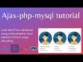 Load data from database using AJAX, Javascript, PHP, MySQL using autocomplete element