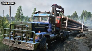 Logging On Muddy Roads - Pacific P512 PF - SnowRunner [ 1440p 60FPS ] Gameplay  (No Commentary)
