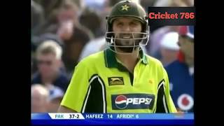 Shahid Afridi First Ever T20 International Inning 2006 (Rare)