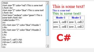 C# Tutorial 54: How to Make a Simple HTML Editor