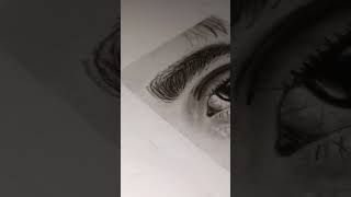ASMR | eye drawing using charcoal