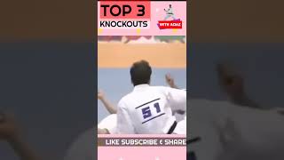 TOP 3 KNOCKED DOWNS #karate #kumite #viral #wkf