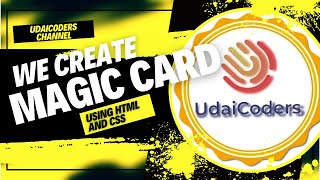 How to Create Magic #Card using #HTML and #CSS without JS