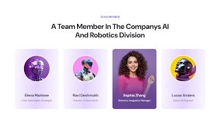 Robot Team with HTML CSS Bootstrap | HTML CSS Bootstrap Robot Team @raselcoder