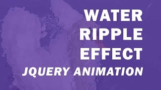 Jquery Water Ripple Continuous Drop Effect | JQuery Plugins Tutorial
