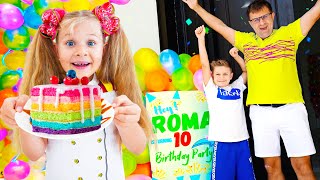Roma's 10th Birthday Party! Diana and Roma have fun with friends!
