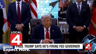 Trump fires Fed's Lisa Cook over alleged fraud