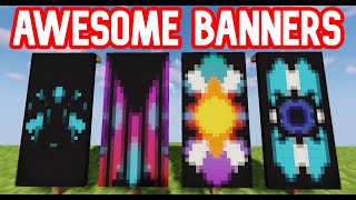 ✔ TOP 4 AWESOME BANNERS IN MINECRAFT TUTORIAL!