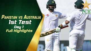 Pakistan vs Australia in UAE 2018 1st Test Day 1 Full Highlights