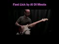 Fast lick by Al Di Meola #shorts #shredding #shredguitar #shred #guitar #guitarist #guitarsolo