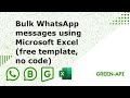 Bulk WhatsApp messages using Microsoft Excel (free template, no code)