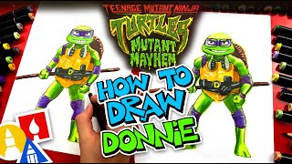 How To Draw Donnie From Teenage Mutant Ninja Turtles Mutant Mayhem