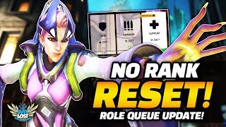 Overwatch - NO Rank Reset! - Role Queue Beta Rank MATTERS!