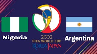 Argentina vs Nigeria | Mundial Korea Japón 2002 | Fase de Grupos | Partido 2 | Winning eleven Ps1 |