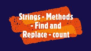 PYTHON - Strings - Methods - Find and Replace - count #PythonTips #viral #viralvideo #videos #video