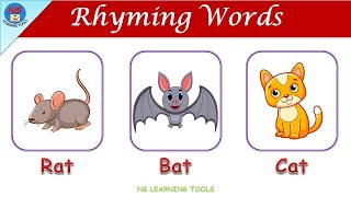 Rhyming Words For Kids | 30 Rhyming words | Rhyming Words For Kindergarten | List of Rhyming Words
