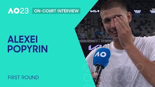 Alexei Popyrin On-Court Interview | Australian Open 2023 First Round