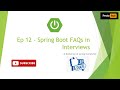 Spring Boot- Most Frequently asked Interview Questions | Spring Boot Tutorial Episode 12 | Proto hub