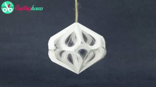 DIY Christmas Party Decorations | Paper 3D Diamond Crafts Tutorial