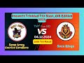 Samp Army Cocrico Cavaliers vs Soca Kings | Dream11 Trinidad T10 Blast Live Score Streaming  2024