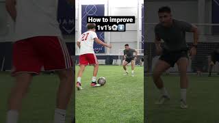 How to Improve 1v1’s as an Attacker⚽️⬇️ #shorts #1v1 #soccer #futbol #fyp #messi