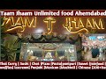Taam Jhaam Biggest Unlimited Food Restaurant Ahemdabad|SindhuBhavan Road|Buffet|200+item|Letsbehappy