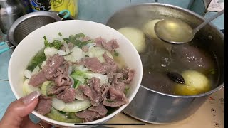 Staying Home on Sunday - Traditional Pho #food #cooking #mukbang #asmr