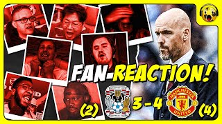 Man Utd Fans FURIOUS Reactions to Coventry (2) 3-3 (4) Man Utd | FA CUP SEMI FINAL
