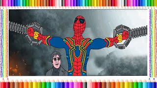 MARVEL SPIDERMAN COLORING PAGE - SPIDER-MAN speed Coloring Book|Avengers Coloring Page -Peter Parker