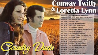 Loretta Lynn, Conway Twitty Gretaets Hits - Best Country Love Songs 70's 80's - Country Duets Songs