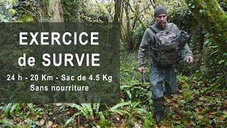 Survie sans nourriture - Exercice de survie en forêt en configuration 