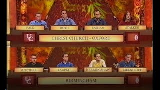 University Challenge 2001 – Christ Church, Oxford vs. Birmingham