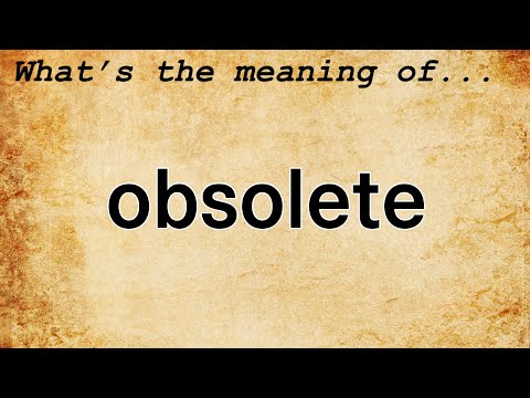 What does obsolete mean in computer terms?