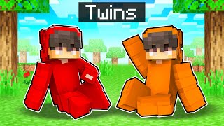 Playing Minecraft with my TWIN BROTHER!