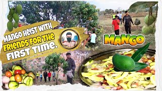 🥭 चटपटा कच्चा आम की छोरी || Spicy tangygreen mango chaat🤤🤤|| #Mango mixer || Mango plucking mission✨