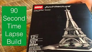 LEGO Architecture 21019 The Eiffel Tower Time Lapse Build