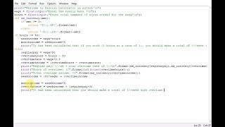 Payroll Calculator in python program