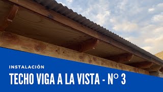 Techo con viga a la vista - Tercera Parte