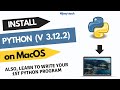 How to Install Python 3.12 in MacOS (Python 3.12.2) | Step-by-Step Tutorial